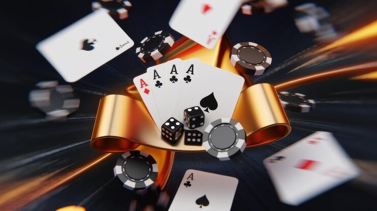 Live dealer blackjack table with multi-camera setup